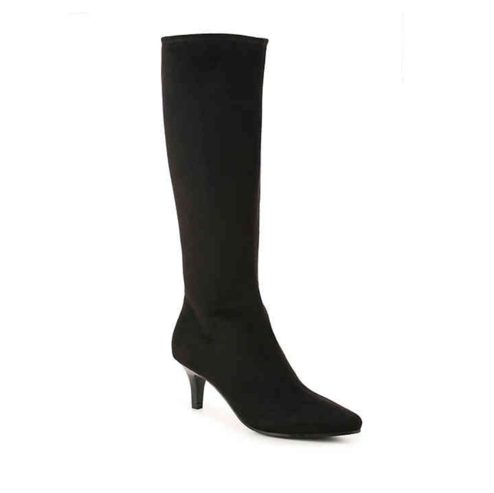 Black knee high boots